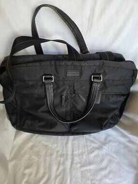 VINTAGE COACH Varick Nylon Commuter Messenger Bag Laptop Briefcase Travel